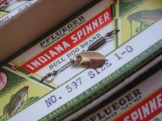Vintage Pflueger INDIANA Spinner Fishing Lure - 12 Mint on Card In Dealer Carton