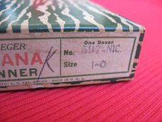 Vintage Pflueger INDIANA Spinner Fishing Lure - 12 Mint on Card In Dealer Carton