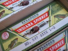 Vintage Pflueger INDIANA Spinner Fishing Lure - 12 Mint on Card In Dealer Carton
