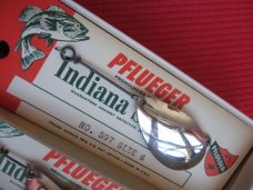 Vintage Pflueger INDIANA Spinner Fishing Lure - 12 Mint on Card In Dealer Carton