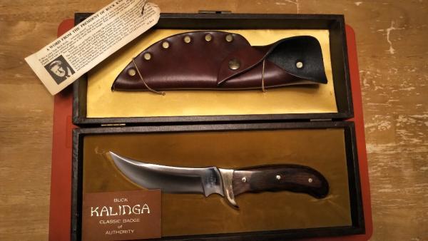 Buck 401 Kalinga Rare 1980 - 81 Version / 440C Steel / Pointed Guard / Rosewood Handle