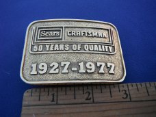 Craftsman 50-year anniversary Belt Buckle Great condition!