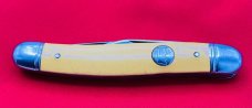 Vintage IMPERIAL PROV R.I. USA #802 Serpentine Jack Folding Pocket Knife c.1956-1988 Yellow Cell
