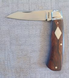 Rhidian Ironwood Native Custom..Cpm154..3.75" closed..red liners..diamond Shield..coa..makers slip