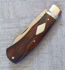 Rhidian Ironwood Native Custom..Cpm154..3.75" closed..red liners..diamond Shield..coa..makers slip
