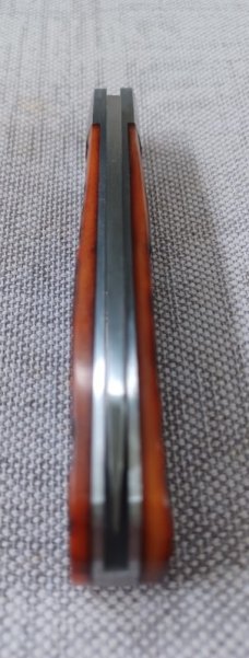 Pepe Jalomo Swayback Native..Jigged Amber Bone..Cpm154..4" closed..New from maker..pouch and coa 