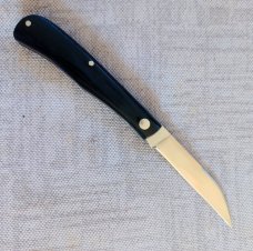Jeff Pearce Black Linen Westinghouse Wharnie Trapper..Cpm154..3 7/8" cld...coa and Maker's pouch