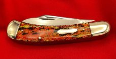 FIGHT’N ROOSTER 2-Blade Bar Style Jack Pocket Knife Christmas Tree Scales 2nd Gen 1982-1994 2nd Gen