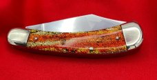 FIGHT’N ROOSTER 2-Blade Bar Style Jack Pocket Knife Christmas Tree Scales 2nd Gen 1982-1994 2nd Gen