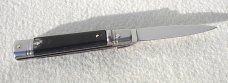 NOS AKC 8" CLASSIC SLIM LEVER LOCK SWEDGE BLADE, GENUINE BRAZILIAN HORN - MANIAGO ITALY