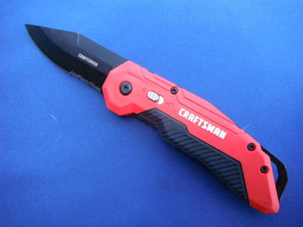 Craftsman  Liner Lock Spring Assisted Knife, 3.5 In L Blade   With Safety Lock 