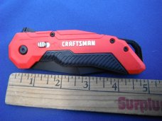 Craftsman  Liner Lock Spring Assisted Knife, 3.5 In L Blade   With Safety Lock 