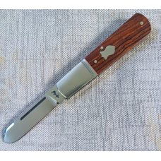 Riaan Ras Spear Barlow...Desert Ironwood..N690..high polish..Fluted bolsters..4 clsd..long pull..coa