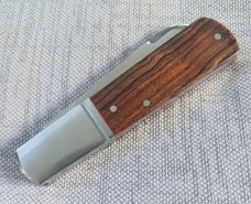 Riaan Ras Spear Barlow...Desert Ironwood..N690..high polish..Fluted bolsters..4 clsd..long pull..coa