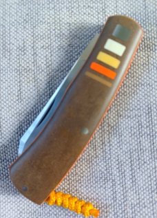 Jared Oeser Native Slipjoint...Brown Richlite..Aebl.. 3 5/8" closed..Full Swag..DOB 10/2021