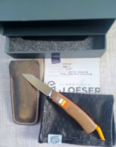 Jared Oeser Native Slipjoint...Brown Richlite..Aebl.. 3 5/8" closed..Full Swag..DOB 10/2021