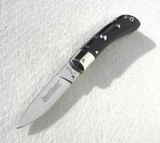 NOS AKC ITALIAN CLASSIC SPEED HUNTER GENUINE BRAZILIAN HORN NICKEL SILVER BOLSTERS 