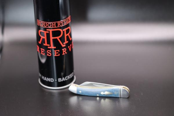 ROUGH RYDER RESERVE SMALL COPERHEAD BLUE MICARTA HANDLE RRR016 ROUGH RYDER RESERVE SMALL COPERHEAD BLUE MICARTA HANDLE RRR016