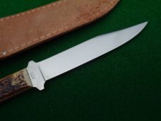RARE c.1920's-30's BOKER USA 152 BONE Hunting Knife Full Blade Etch MINT ! 