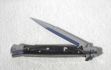 NEW FRANK BELTRAME 11" GENUINE DARK HORN ITALIAN STILETTO