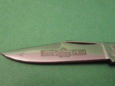 Queen Cutlery Titusville PA. Amber Stag Bone Sleeveboard Pen Pattern # 03 