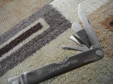 Very Rare Limited Prod Leatherman USA Flair w/leather case multi-tool Retired Excellent Looks Unused