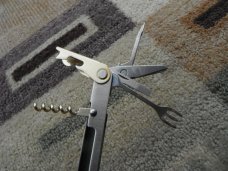 Very Rare Limited Prod Leatherman USA Flair w/leather case multi-tool Retired Excellent Looks Unused