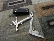 Very Rare Limited Prod Leatherman USA Flair w/leather case multi-tool Retired Excellent Looks Unused