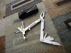 Very Rare Limited Prod Leatherman USA Flair w/leather case multi-tool Retired Excellent Looks Unused