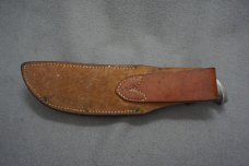 ++ VTG EARLY RARE UNSTAMPED RH RUANA 20-B DELUXE SKINNING KNIFE & LEATHER SHEATH ++