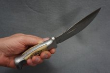 ++ VTG EARLY RARE UNSTAMPED RH RUANA 20-B DELUXE SKINNING KNIFE & LEATHER SHEATH ++