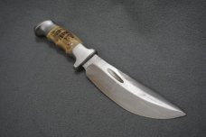 ++ VTG EARLY RARE UNSTAMPED RH RUANA 20-B DELUXE SKINNING KNIFE & LEATHER SHEATH ++