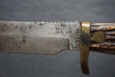 + RARE SCHRADE WALDEN 165 UH NO.04789 UNCLE HENRY FIXED BLADE KNIFE W/SHEATH +