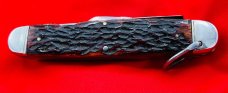 Vintage NEW YORK KNIFE Co Jumbo 4-Blade Camp/Utility Folding Pocket Knife c.1882-1931 Bone