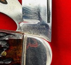 Vintage NEW YORK KNIFE Co Jumbo 4-Blade Camp/Utility Folding Pocket Knife c.1882-1931 Bone