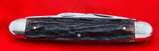 Vintage KRUSE & BAHLMAN HDWE CO CUTSURE Eq End Pen Pocket Knife c.1858-1962 Stag Salesman’s Sample