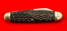 Vintage NEW YORK KNIFE CO Equal End Jack Folding Pocket Knife c.1856-1931 Exc. Condition Jigged Bone