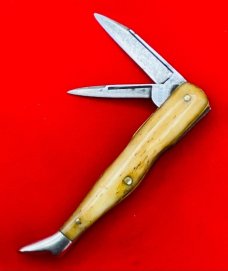 Vintage ***EXTREMELY RARE*** H. BOKER’S IMPROVED CUTLERY Figural Leg Pocket Knife c.1860-1880’s