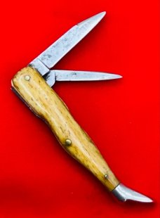 Vintage ***EXTREMELY RARE*** H. BOKER’S IMPROVED CUTLERY Figural Leg Pocket Knife c.1860-1880’s