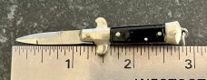 3 Vintage Miniature Switchblade Knives, Lever Lock And 2 Stiletto, Made In Japan 