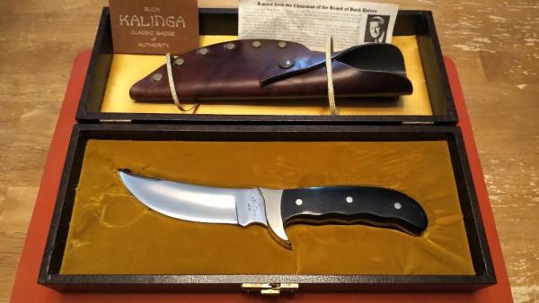 Buck 401 Kalinga 1973-80 Model, Black Micarta Handle, 440C Blade Buck 401 Kalinga 1973-80 Model, Black Micarta Handle, 440C Blade
