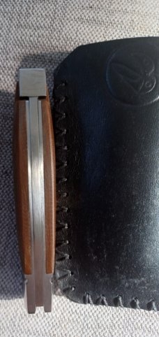 Vincenzo Balistreri Native Taillock..Brown Linen micarta....Fluted bolsters..440C..3 5/8" closed 