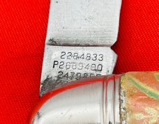 Vintage Imperial PROV USA 1-Blade Texas Toothpick w/Foil Scales Flying Mallard c.1946-1956
