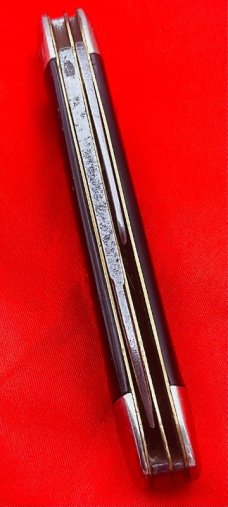 Vintage CHALLENGE CUTL CO 2-Blade Equal End Jumbo Jack Pocket Knife c.1905-1928 Slick Black 1905-28