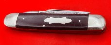 Vintage CHALLENGE CUTL CO 2-Blade Equal End Jumbo Jack Pocket Knife c.1905-1928 Slick Black 1905-28
