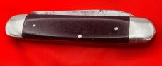 Vintage CHALLENGE CUTL CO 2-Blade Equal End Jumbo Jack Pocket Knife c.1905-1928 Slick Black 1905-28