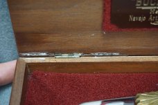 + BUCK CUSTOM HAND-MADE YELLOWHORSE 'WILD MUSTANG' 112 KNIFE IN WOODEN CASE +