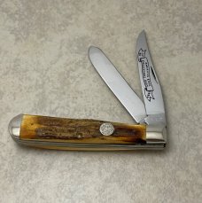 Cripple Creek USA 8272 Stag 1 of 80 American Edge 1982 Trapper Knife 