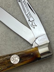 Cripple Creek USA 8272 Stag 1 of 80 American Edge 1982 Trapper Knife 