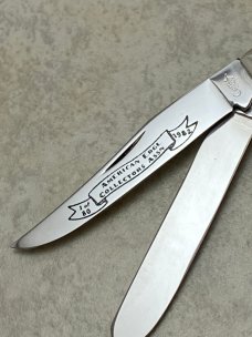 Cripple Creek USA 8272 Stag 1 of 80 American Edge 1982 Trapper Knife 